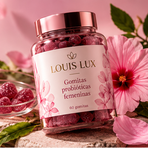Gomitas probióticas femeninas Louis Lux - composición floral
